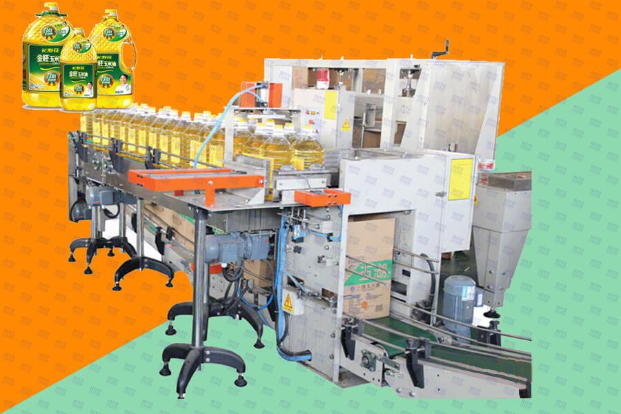 Vat olie verpakkingsmachine